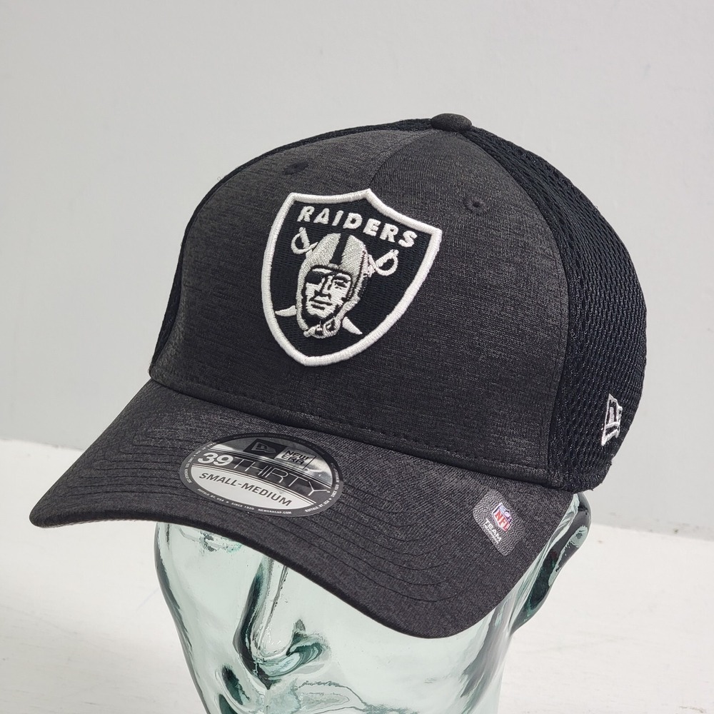 Limited Ed. NFL Authentic Las Vegas Raiders New Era 39THIRTY Flex Hat Black S/M